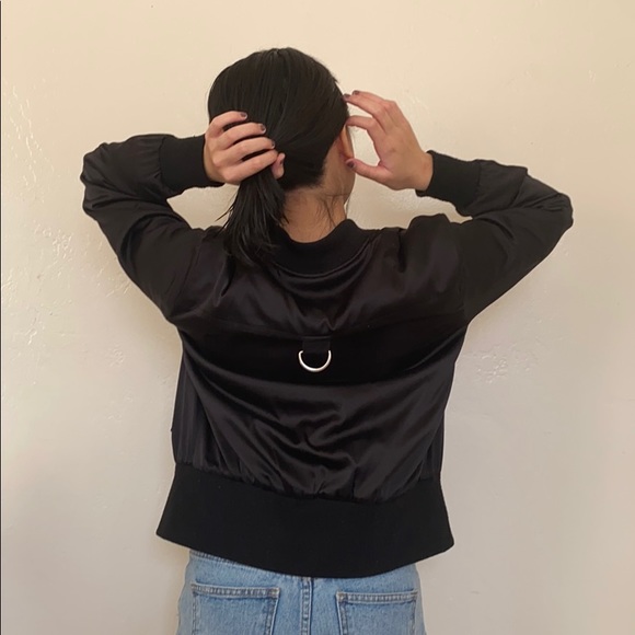 Zara Black Bomber Jacket - Picture 3 of 7